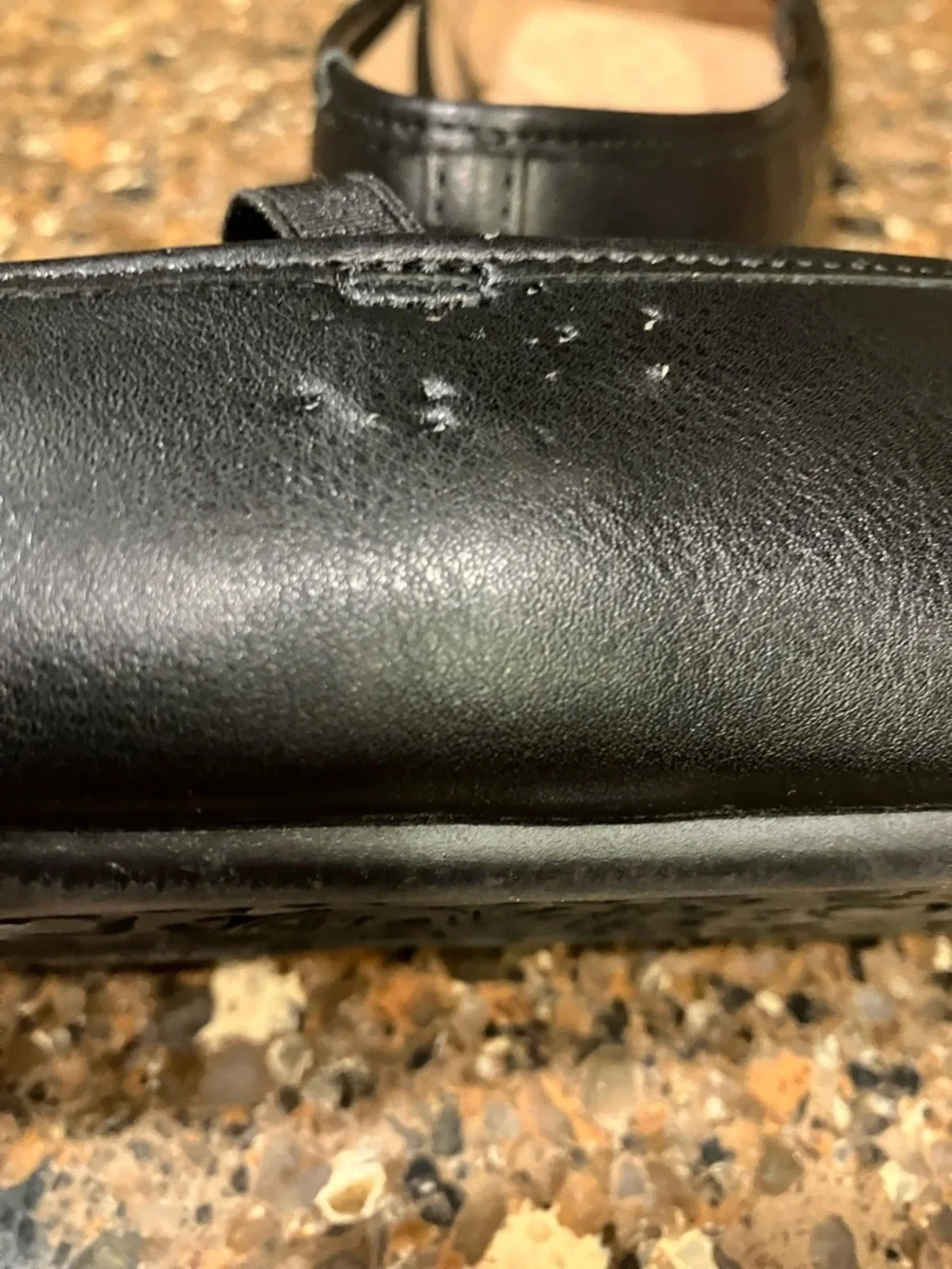 Girls Wonder Nation Black Mary Jane Ballet Flats with Bow Size 3 Damaged - Picture 6 of 6